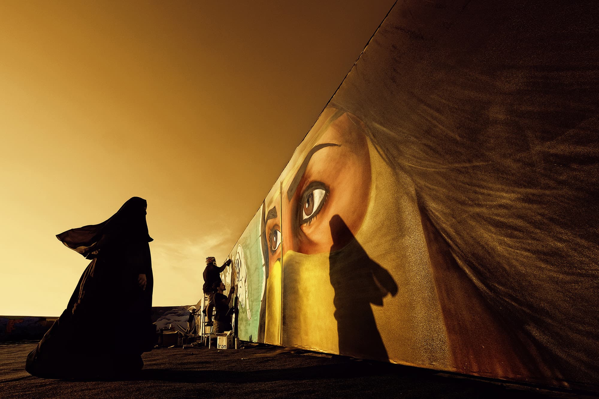 Donell Gumiran --- The wall of Burqa